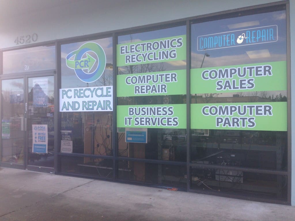 Custom Storefront Graphics Vinyl Lab NW Sign Company